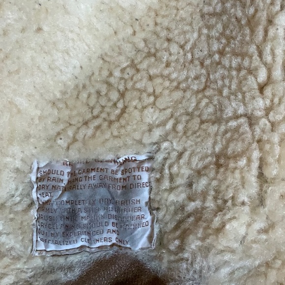 Men's Vintage 1980 Australian Tan Shearling Coat - 40 inch chest size - Picture 7 of 13